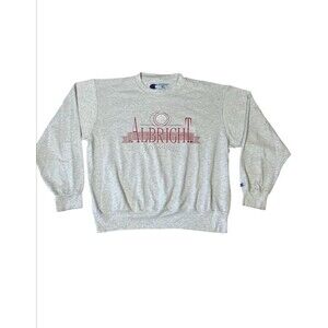 Vintage Champion 90's Albright‎ College Sweatshirt XL Gray